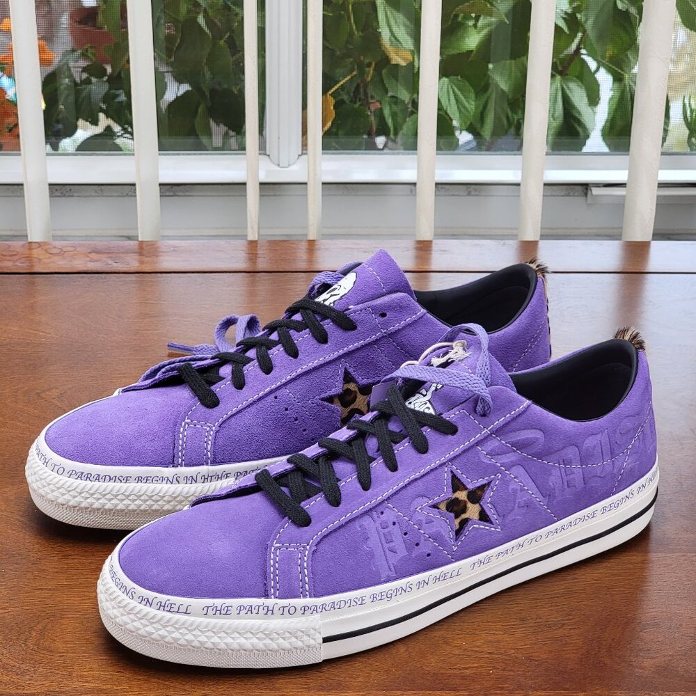 Converse X Sean Pablo One Star Pro Ox "Paradise" A04371C Wild Lilac Multi Sizes - Picture 9 of 9